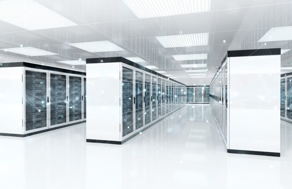 connexion dans un data center moderne